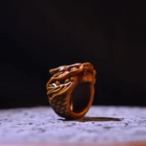 Dragon Antler Ring Carving — product view 1
