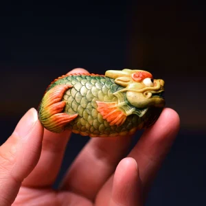 Dragon Fish Antler Sculpture — product view 1