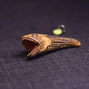 Moray Eel Antler Pendant — product view 1