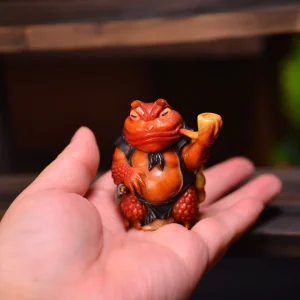Toad Warrior Handmade Antler Sculpture — product view 1